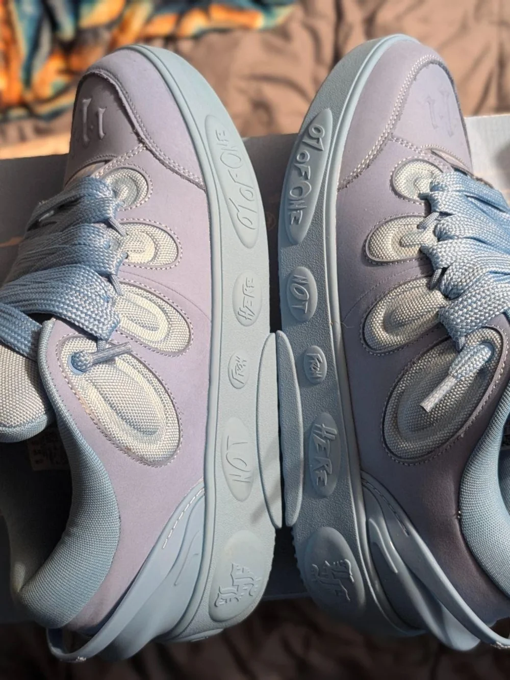Puma LaFrance Low-Top Chunky Sneakers in Dusty Blue